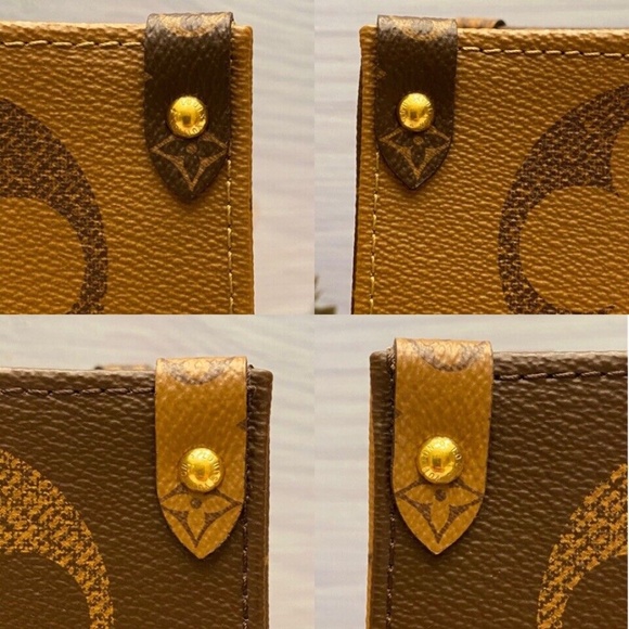 Louis Vuitton OnTheGo GM Giant Monogram Reverse Purse Tote (DU4159) - Picture 7 of 12